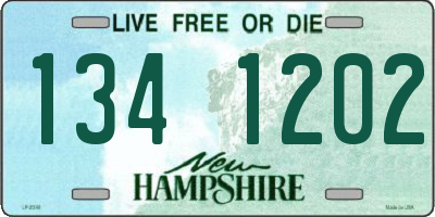NH license plate 1341202