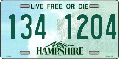NH license plate 1341204