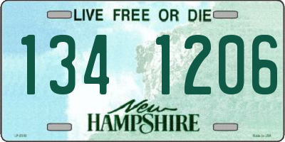 NH license plate 1341206