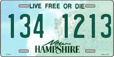 NH license plate 1341213