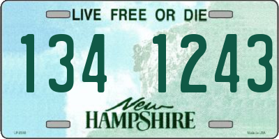 NH license plate 1341243