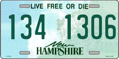 NH license plate 1341306
