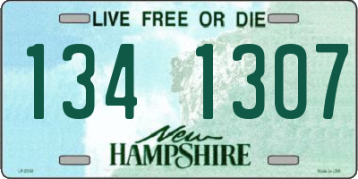 NH license plate 1341307
