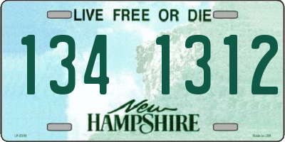 NH license plate 1341312