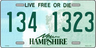 NH license plate 1341323