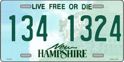 NH license plate 1341324