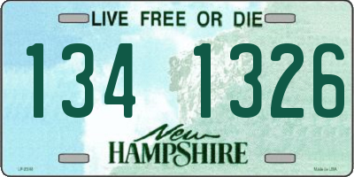 NH license plate 1341326