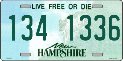 NH license plate 1341336