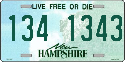 NH license plate 1341343