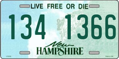 NH license plate 1341366
