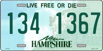 NH license plate 1341367