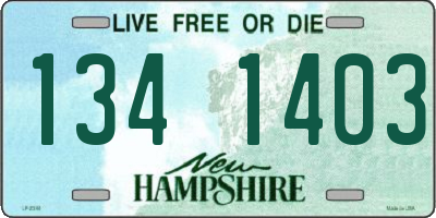 NH license plate 1341403
