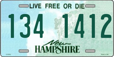 NH license plate 1341412
