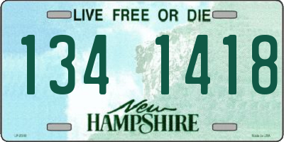 NH license plate 1341418