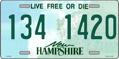 NH license plate 1341420