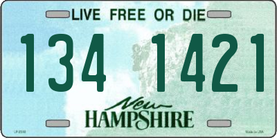 NH license plate 1341421