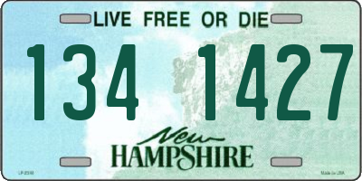 NH license plate 1341427