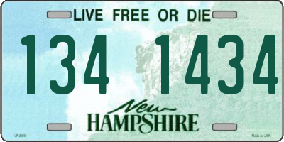 NH license plate 1341434