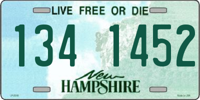 NH license plate 1341452