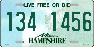 NH license plate 1341456