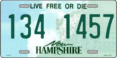 NH license plate 1341457