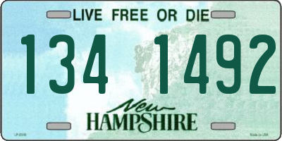 NH license plate 1341492