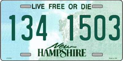 NH license plate 1341503