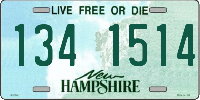 NH license plate 1341514