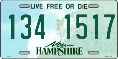 NH license plate 1341517