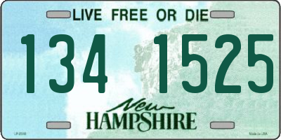 NH license plate 1341525