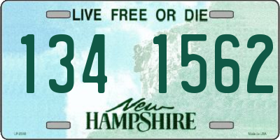 NH license plate 1341562
