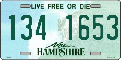 NH license plate 1341653
