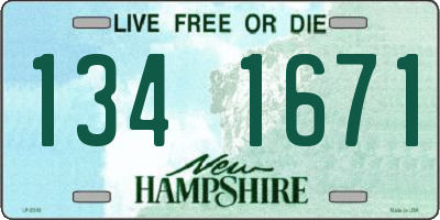 NH license plate 1341671
