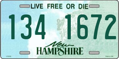 NH license plate 1341672