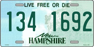 NH license plate 1341692