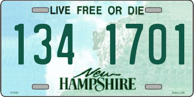 NH license plate 1341701
