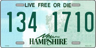 NH license plate 1341710