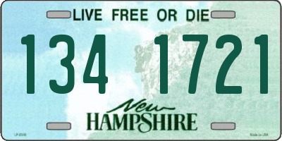 NH license plate 1341721