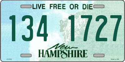 NH license plate 1341727