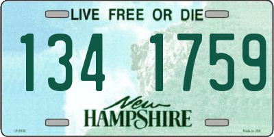 NH license plate 1341759