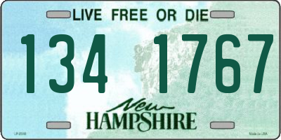 NH license plate 1341767