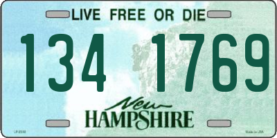 NH license plate 1341769