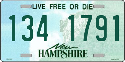 NH license plate 1341791