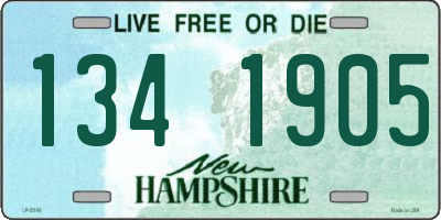NH license plate 1341905