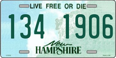 NH license plate 1341906