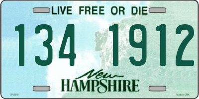 NH license plate 1341912