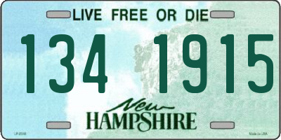 NH license plate 1341915