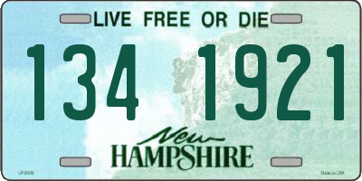 NH license plate 1341921