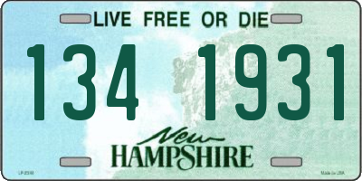 NH license plate 1341931