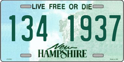 NH license plate 1341937